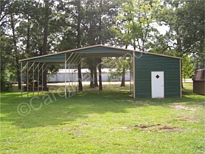 Boxed Eave Roof Style Seneca Barn One Fully Enclosed Lean Too